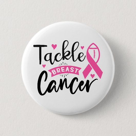 Tackle Breast Cancer Awareness 缶バッジ (正面)
