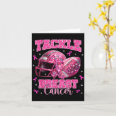 Tackle Breast Cancer Awareness American Football N カード (黄色い花)