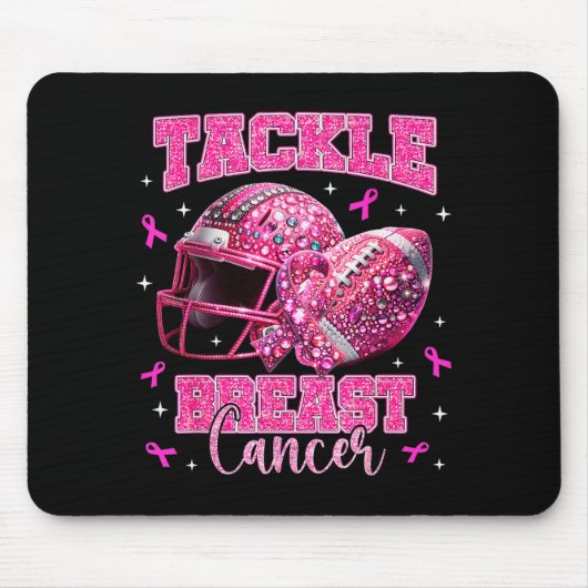Tackle Breast Cancer Awareness American Football N マウスパッド (正面)