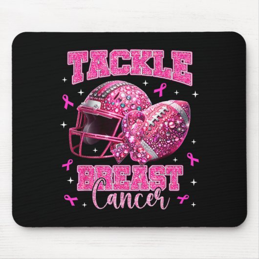 Tackle Breast Cancer Awareness American Football N マウスパッド (正面)