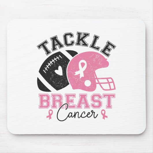 Tackle Breast Cancer Awareness American Footbyll P マウスパッド (正面)