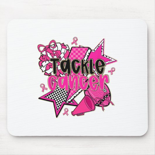 Tackle Breast Cancer Awareness American Footbyll P マウスパッド (正面)