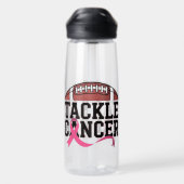 Tackle Cancer Pink Ribbon Design ウォーターボトル (背面)