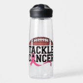 Tackle Cancer Pink Ribbon Design ウォーターボトル (正面)