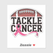 Tackle Cancer Pink Ribbon Design シール (シート)