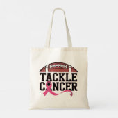 Tackle Cancer Pink Ribbon Design トートバッグ (裏面)
