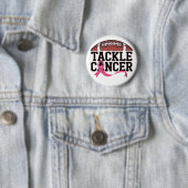 Tackle Cancer Pink Ribbon Design 缶バッジ (インサイチュ)