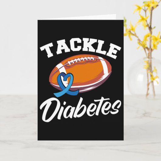 Tackle Diabetes T1d Warrior Diabetes Awareness  カード (黄色い花)