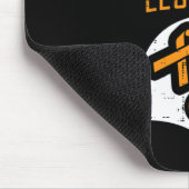 Tackle Leukemia Helmet Orange Ribbon Blood Cancer マウスパッド (コーナー)