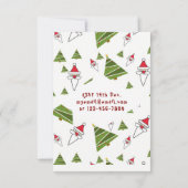 TACKYクリスマスパーティの招待状おもしろいサンタ 招待状 (裏面)