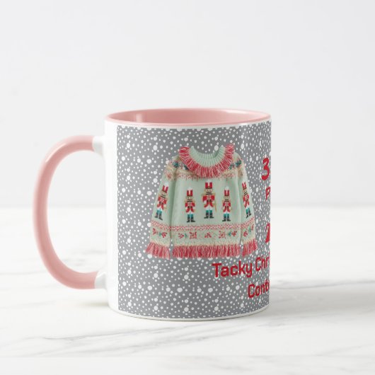 Tacky Christmas Sweater 3rd. Place Contest Winner マグカップ (左)