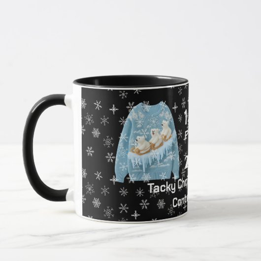 Tacky Christmas Sweater Contest Winner Mug マグカップ (左)