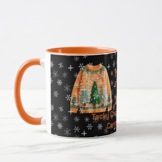 Tacky Christmas Sweater Contest Winner Mug マグカップ (左)
