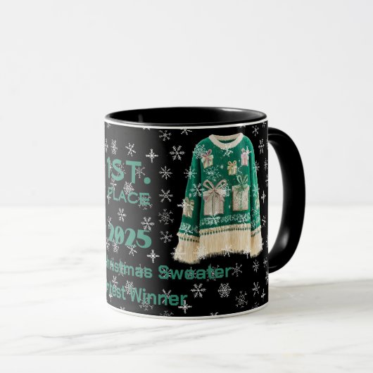 Tacky Christmas Sweater Contest Winner Mug マグカップ (正面右)