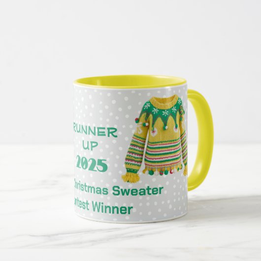 Tacky Christmas Sweater RUNNER UP Contest Winner マグカップ (正面右)