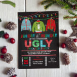 Tacky Ugly Sweater Christmas Party Invitation 招待状<br><div class="desc">Invite your guests to jingle and mingle with this this tacky ugly sweater Christmas party invite!</div>