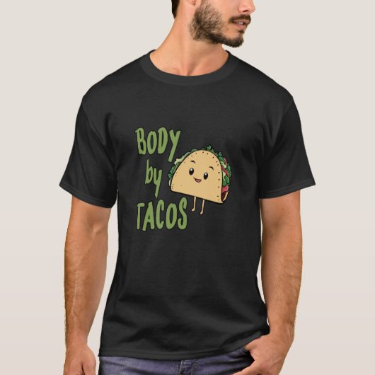 TACOおもしろい体バイタコス Tシャツ (正面)