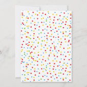 Tacoでの赤ちゃんのシャワー 招待状 (裏面)