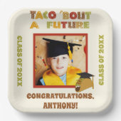 Tacoで未来の写真卒業パーティーへ ペーパープレート (正面)