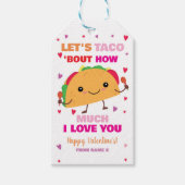 TACOについて愛するバレンタインデーラベル ギフトタグ (正面)