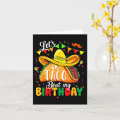 Tacoについて私の誕生日おもしろいCinco De Mayo Mexican カード (黄色い花)