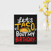 Tacoについて私の誕生日おもしろいCinco De Mayo Mexican カード (黄色い花)