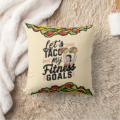 Tacoの私のフィットネスゴールの解決についておもしろい クッション (ブランケット)