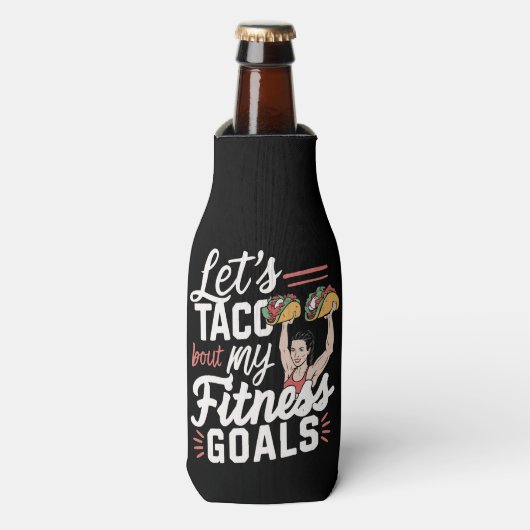 Tacoの私のフィットネスゴールの解決についておもしろい ボトルクーラー (ボトル正面)