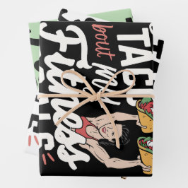 Tacoの私のフィットネスゴールの解決についておもしろい ラッピングペーパーシート