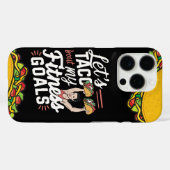 Tacoの私のフィットネスゴールの解決についておもしろい Case-Mate iPhoneケース (裏面 (横))