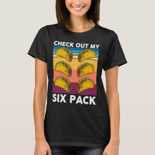 Tacoチェックアウト私の6パックTacoジムメキシコワーク Tシャツ