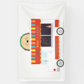 TACOトラックの誕生日パーティーバック 横断幕 (縦)