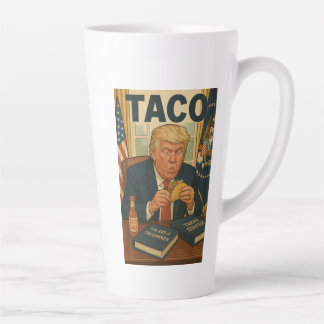 TACOトランプのコーヒーマグ。 カフェラテマグ
