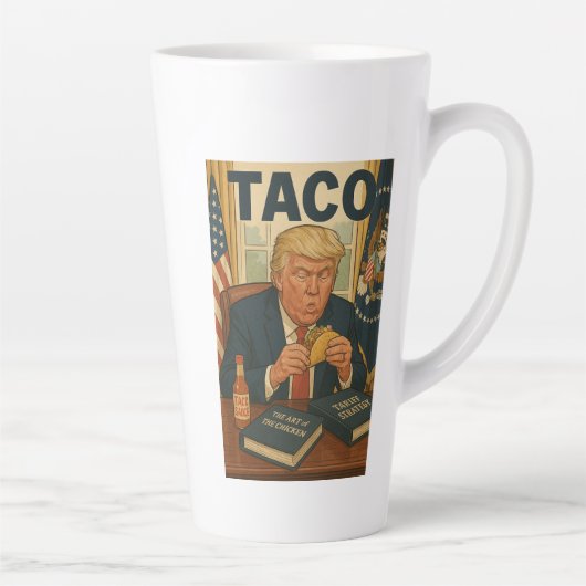 TACOトランプのコーヒーマグ。 カフェラテマグ (右)