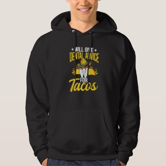 Taco歯科与え歯科Sのウィル歯科アドバイス パーカ (正面)