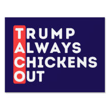 TACO – トランプは常に鶏を追い出す