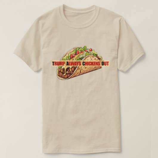 TACO トランプ Tシャツ (デザイン正面)