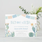 Taco About a Fiesta - Any Age Boy Birthday Party 招待状 (スタンド正面)