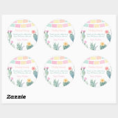 Taco About a Fiesta Baby Showerパーティーありがとう ラウンドシール (シート)