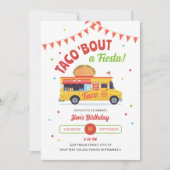 Taco About a Fiesta Birthday Party Invitation 招待状 (正面)