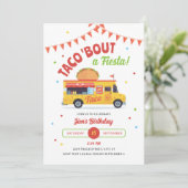 Taco About a Fiesta Birthday Party Invitation 招待状 (スタンド正面)