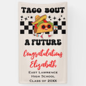 Taco About a future Fiesta卒業 横断幕 (縦)