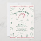 Taco About a future Fiesta Doodle卒業 招待状 (正面)