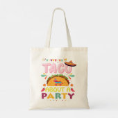 Taco About A Party Birthday Fiesta Cinco De Mayo S トートバッグ (裏面)