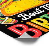 Taco about birthday funny cinco de mayo mexican ポスター (角)