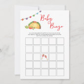 Taco Baby Shower Bingo game 招待状 (正面)