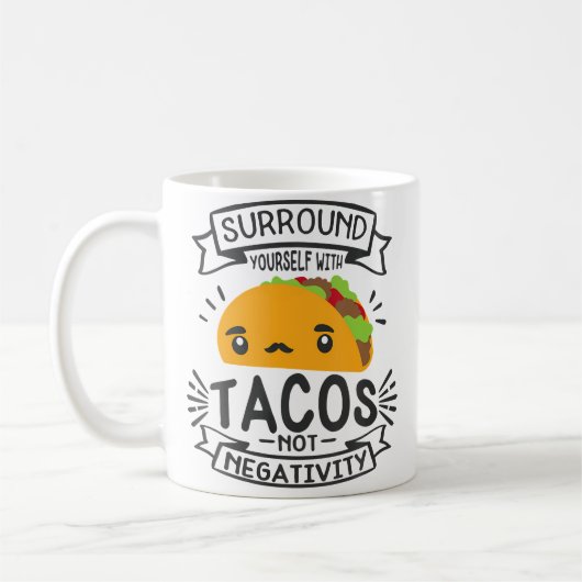 Taco Bar For Taco Lover コーヒーマグカップ (左)