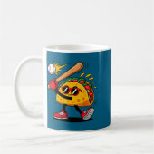 Taco baseball mexican cinco de mayo men kids  コーヒーマグカップ (左)