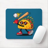 Taco baseball mexican cinco de mayo men kids  マウスパッド (マウス)