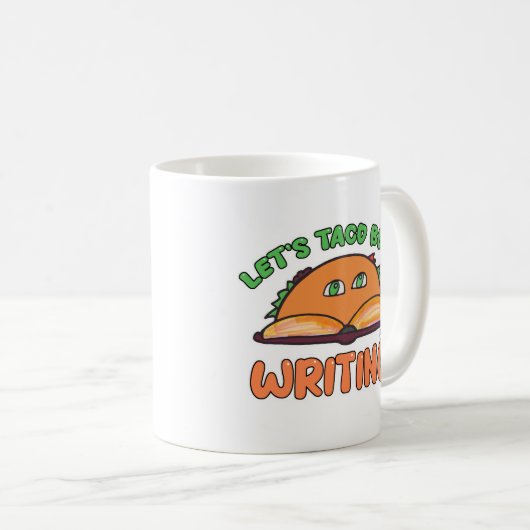 Taco Boutの書作家おもしろい漫画料理 コーヒーマグカップ (正面右)